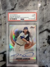 2019 Topps Finest - Finest Origins Autographs Jacob deGrom #FOA-JD (AU)