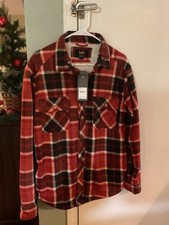 Mens Sherpa Lined Fleece Jacket Size Medium. NWT