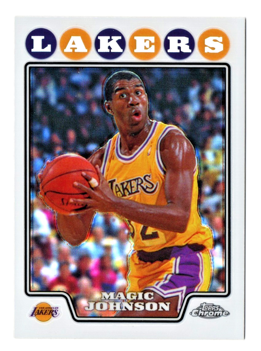 Magic Johnson 2008 Topps Chrome  Refractor  #171