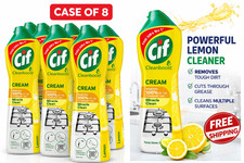 Cif Cream Lemon 100% tough dirt removal Cream Cleaner multipurpose 8 X 500ml