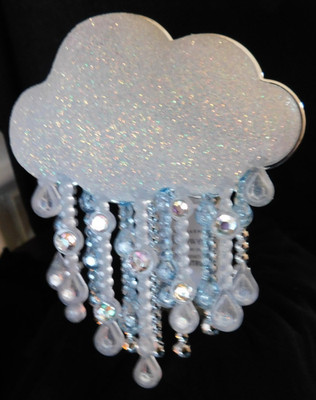 Bath & Body Works Raincloud Wallflower Plug In Light Up Scent Control Blue Cloud