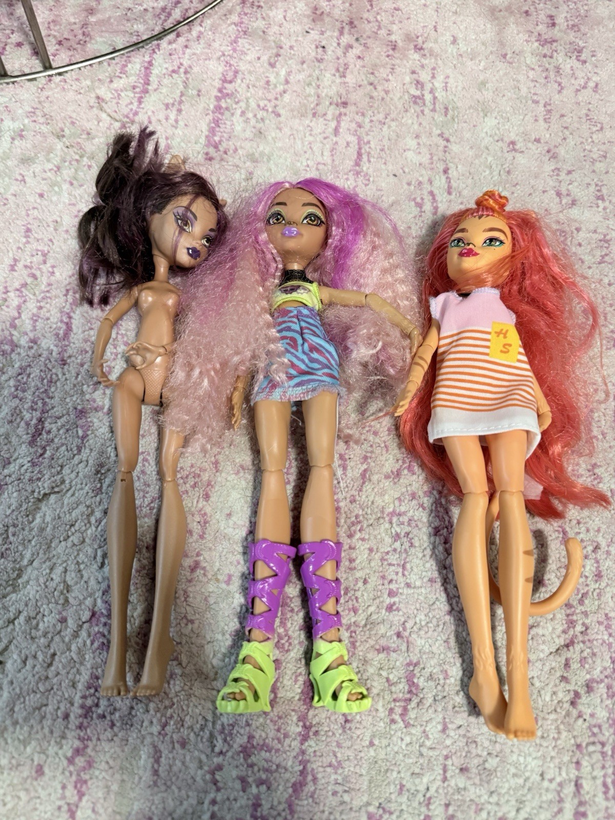 Lot of 3 Monster High Dolls, Mattel