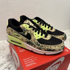 Talla 9.5 - Nike Air Max 90 Premium Camo Pack - Dorado Claro Limón Twist