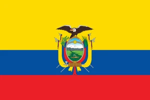 Ecuador Flag Self Adhesive Vinyl Sticker