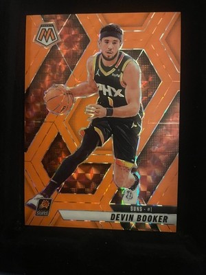  2024-25 Panini Mosaic Devin Booker #200 Fluorescent Orange Prizm 12/75