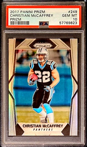 PSA 10 - 2017 Panini Prizm #249 Christian McCaffrey RC Carolina Panthers/49ers