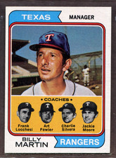 1974 Topps Set-Break #379 Billy Martin NR-MINT *JAYSACE*