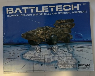 Battletech Technical Readout 3026 - Vehicles & Personal Equipment (8606)