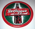 Vintage  Dr Pepper Good For Life 12" Round Tin Metal Sign
