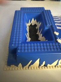 LEGO Raised Base Plate 2552 Blue & White Ice Station Odyssey #6983 Ramp