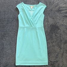 Banana Republic Turquoise Crossover V-neck Dress Size XS