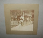 Antique 19th C 1880s Mounted Photo Black Boy With Large White Bundle on His Head