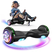 6.5'' NEW Electric Hoverboard + Hoverkart LED Light Bluetooth Self-Balancing US