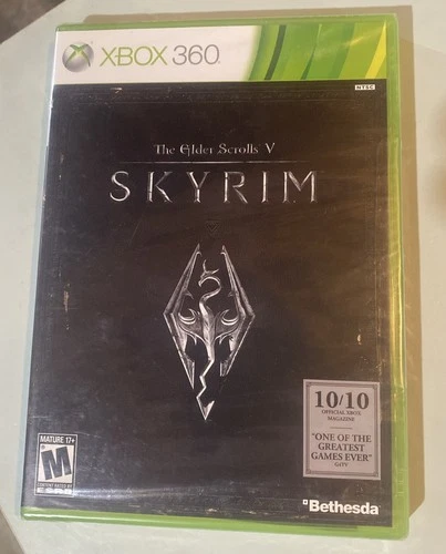 BRAND NEW [First Print w/Map] Elder Scrolls V:Skyrim (Xbox 360, 2011) , Sealed!
