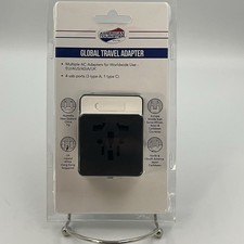 Universal International Travel Adapter 4 USB, 1 Type-C, 3 Type-A Charger New
