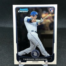 2012 Bowman Chrome YASMANI GRANDAL RC #7 Chicago White Sox / Padres Rookie Card. rookie card picture