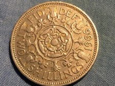 1966 two shillings Elizabeth II British florin