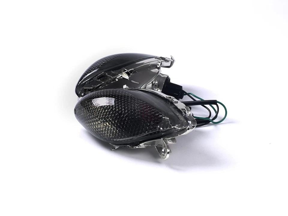 Señales de giro delanteras humo CHK lente bombillas aptas para Suzuki 1999-2007 HAYABUSA GSXR1300 Foto 3 de 4