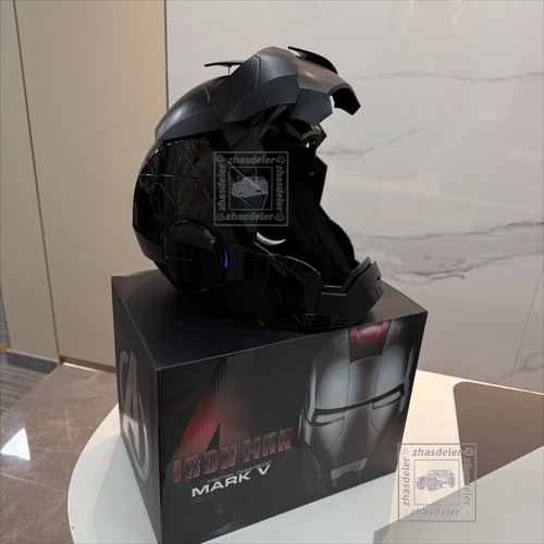 Iron Man MK5 Control por Voz Casco Portátil Galvanizado Regalo de Cumpleaños - Imagen 10 de 22