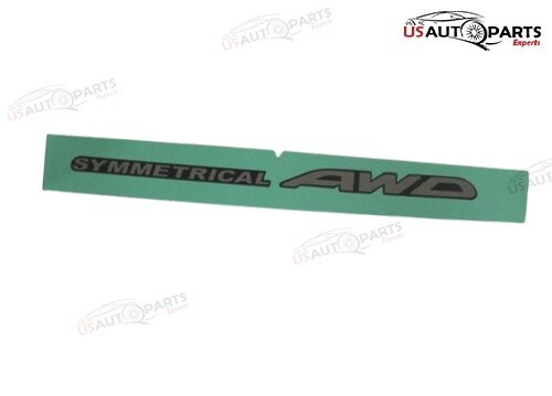 Genuine Subaru - Symmetrical AWD Rear Window Label For Crosstrek 2.0L 05-16 - Bild 3 von 8