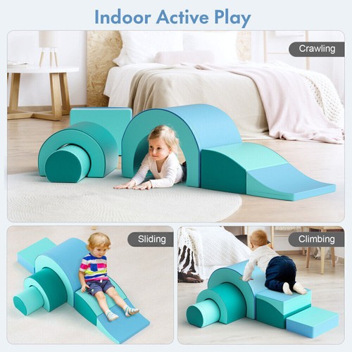 Kids 5PCS Climb and Crawl Activity Play Set Safe Foam Blocks Soft Climber US - Picture 8 of 12