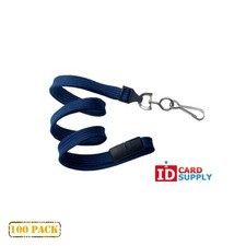 Navy Blue 3/8" Breakaway Lanyards w/ Swivel Hook 2137-5003 QTY:100