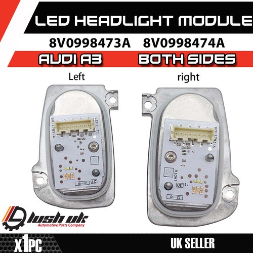 1X AUDI A3 S3 RS3 8V FARO LED DRL SEGNALE DI SVOLTA MODULO UK - Entrambi i lati - Foto 2 di 5