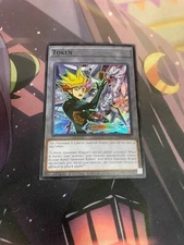 YUGIOH - PLAYMAKER & CYBERSE QUANTUM DRAGON TOKEN - NM - SUPER RARE - TKN5