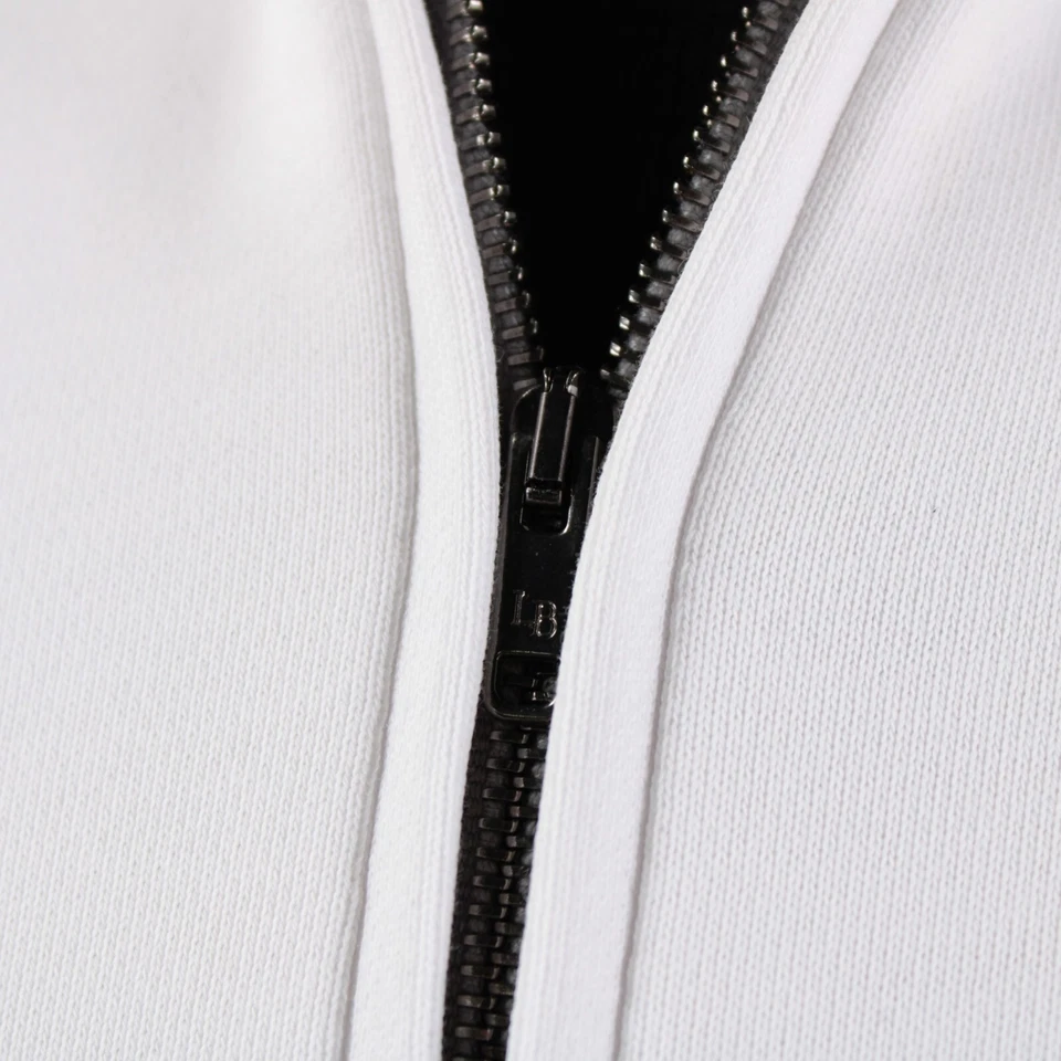 Chaqueta Bomber Luciano Barbera Nueva con Etiquetas 100% Algodón Talla 50 (M EE. UU.) en Blanco Sólido Foto 2 de 4