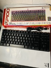 Sentry Gaming 10-Keyless RGB Keyboard Wired Black DGS-KP87