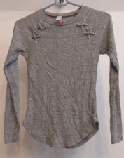 No Boundaries Soft Thin Accent Tie Long Sleeve Sweater Sz XS Junior