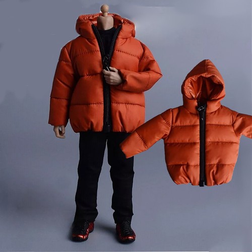 1:12 Scale Winter Down Jacket Coat Clothes for 6" Male Action Figure Body Toys - Picture 12 of 20