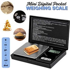Digital Scale 200g x 0.01g Jewelry Gold Silver Coin Gram Pocket Size Herb Grain