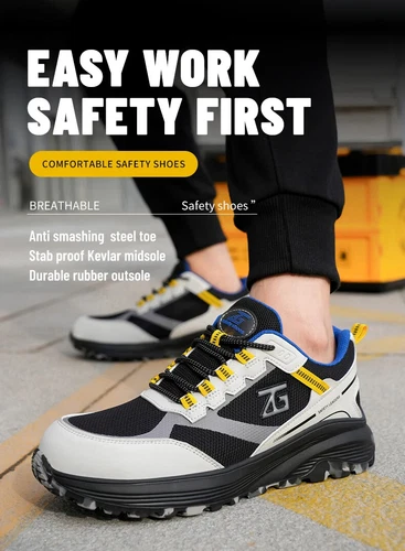 Mode Sicherheitsschuhe Männer Schutz Turnschuhe Arbeit Sneaker Stahlkappe Stiefel - Bild 10 von 26