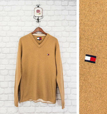 Tommy Hilfiger Vintage 90's Lambswool Men's Jumper Sweater