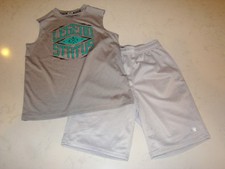 Brothers By Justice Boys Size 7 Gray Epic Game Shorts Legend Status Tank Top