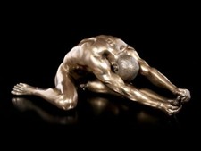 Male Nude Figure - On the Ground for Stretching - Veronese Naked Sexy Man Statue