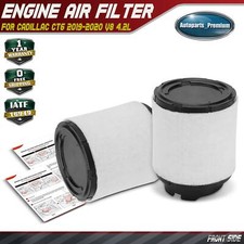 2pcs New Engine Air Filter for Cadillac CT6 2019-2020 V8 4.2L Turbocharged DOHC