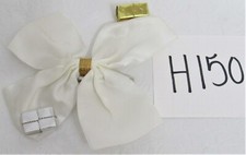Hair Bow Barrette Christmas Presents Metallic Vintage