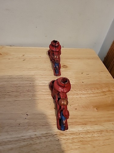 Vintage Gusseisen Feuerwehrauto Teil Stapelbank 4 Stück - Bild 9 von 12