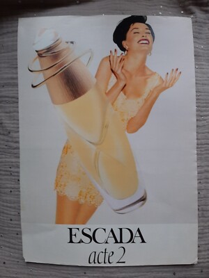 Perfume Paper Advertising. 1996 Escada Acte 2 - Perfume Ad