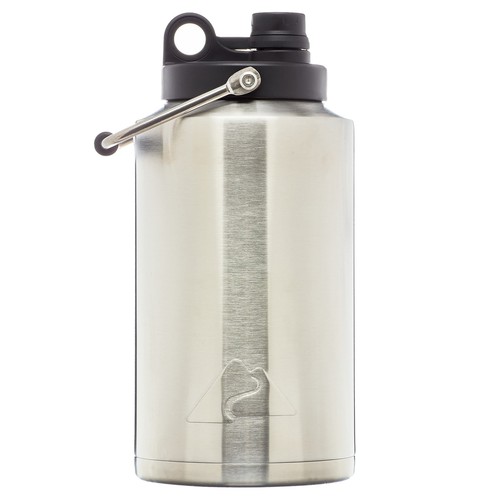 Stainless Steel 1 Gallon Water Jug Water Bottle w/Handle for Gym Hiking Camping - Picture 3 of 5