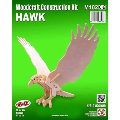Quay Woodcraft Kit Di Costruzione Cigno In Legno FSC - Modellino Da Assemblaggio E Verniciatura