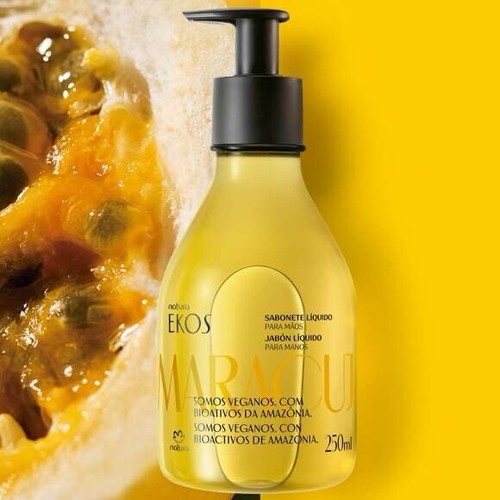 Natura Brasil Ekos Maracujá Sapone Mani Liquido 250 ml + Crema Mani 40 g - Foto 3 di 5