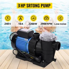 110V/220V 3.0HP Swimming Pool Pump Motor for Hayward w/ Strainer In/Above Ground