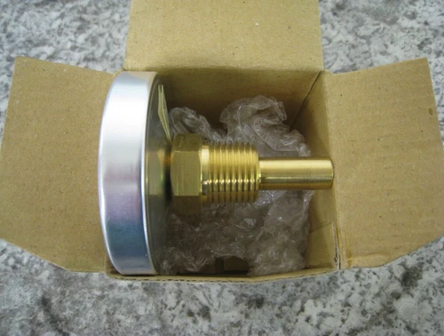 New Jones Stephens J40-703 J40703 2-1/2” Face 40-240F 1/2” MIP Dial Thermometer - Picture 3 of 5