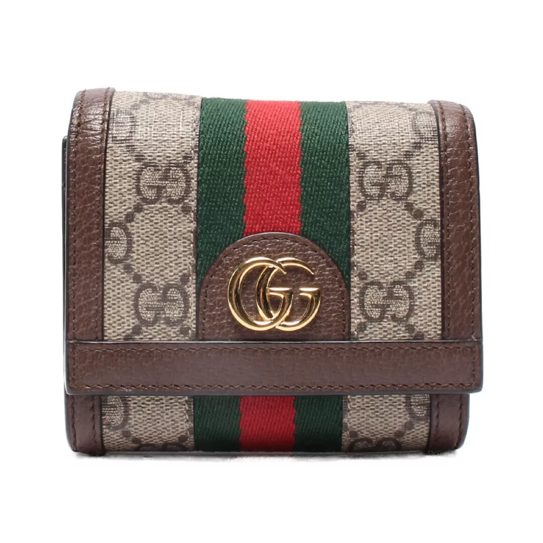 Gucci Portefeuille Bi pli Ophidia GG Supreme 598662 2184 femmes 1d6a14be3afe49f41a9e
