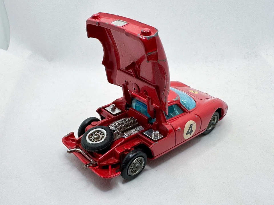 CORGI TOYS # 314 FERRARI BERLINETTA 250 LE MANS COCHE DE CARRERAS DIECAST 1965 EN MUY BUENA CONDICIÓN Foto 3 de 4