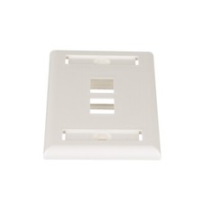 Panduit NK2FIWY NetKey Single Gang 2-Port Faceplate Off White