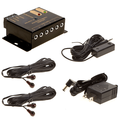 IR Extender Receiver Emitter Repeater Kit Hidden Infrared Remote Control System